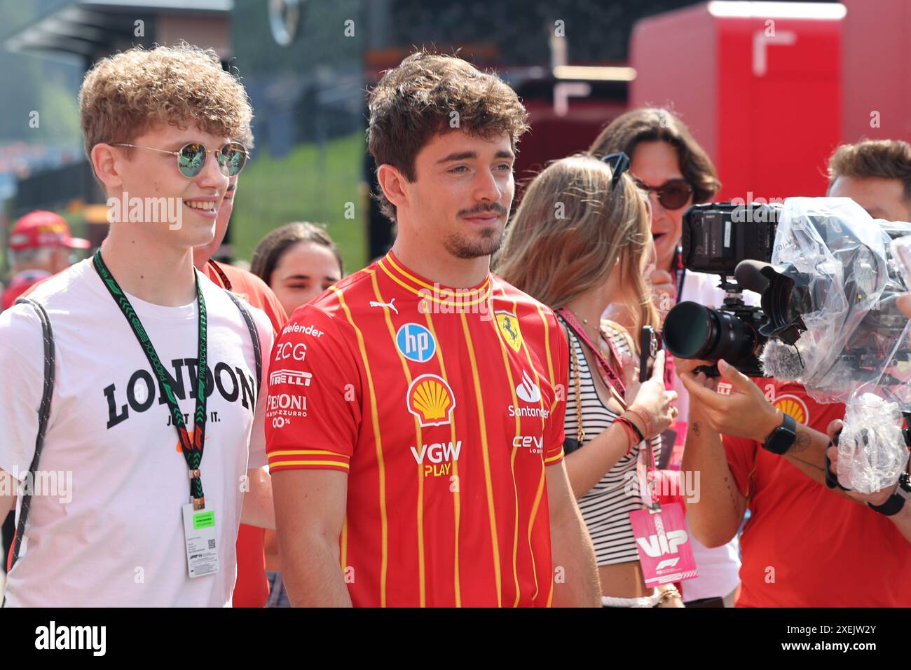 16 Charles Leclerc (Scuderia Ferrari HP, #16), AUT, Oesterreich, Formel 1 Weltmeisterschaft, Großer Preis Österreichs, 28.06.2024 Foto: Eibner-Pressefoto/Annika Graf Stockfoto