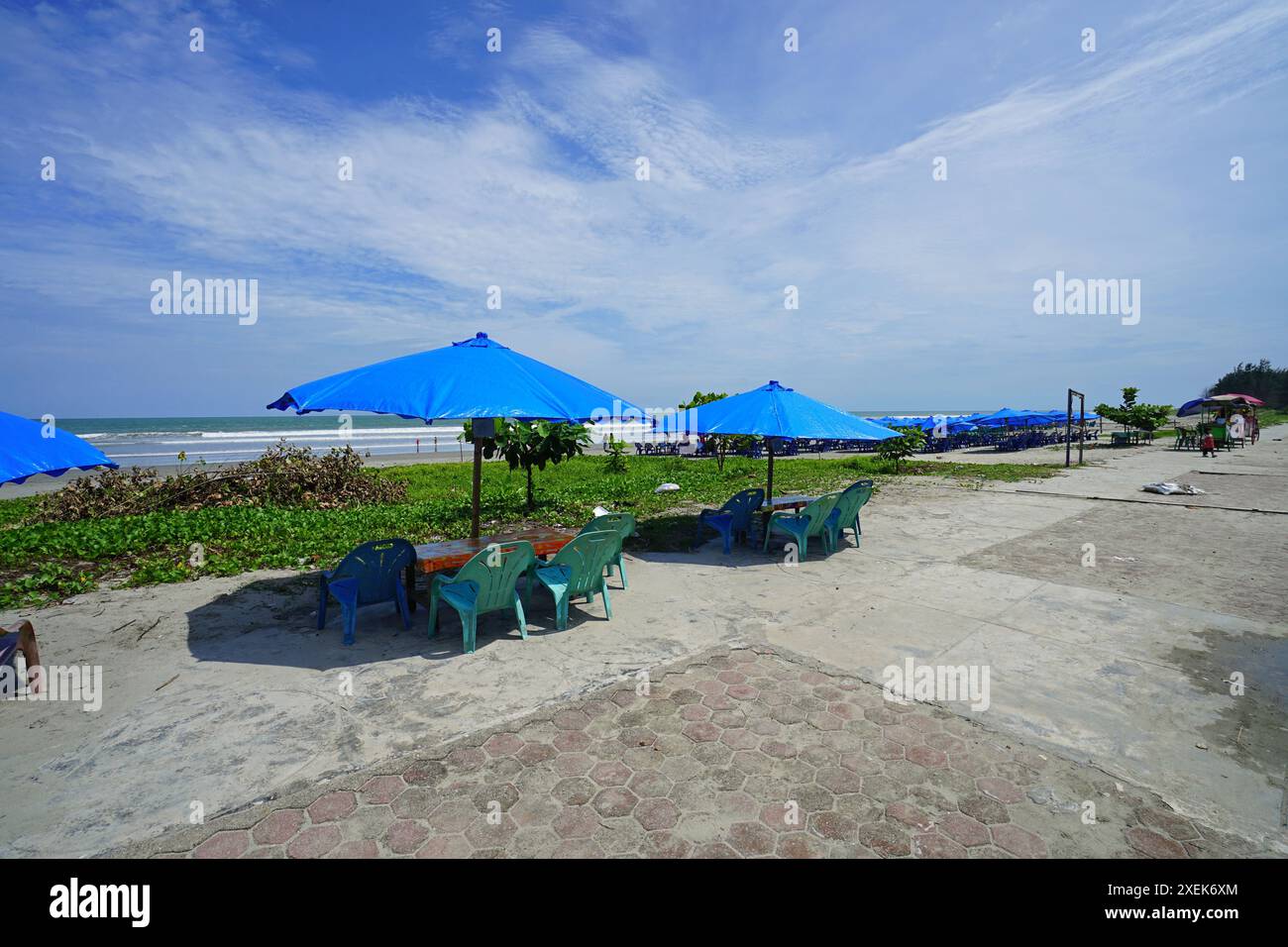 Pantai Panjang Beach, Bengkulu City, Sumatera, Indonesien Stockfoto