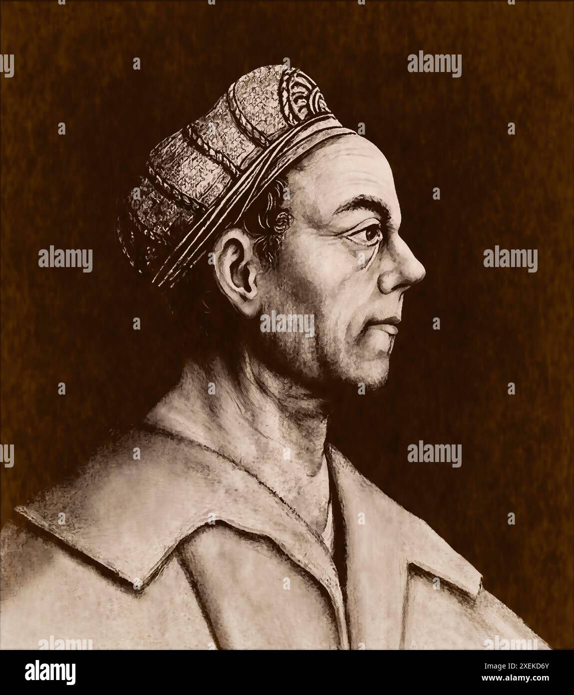 Porträt von Jakob Fugger, 1459–1525, deutscher Geschäftsmann, digital bearbeitet Stockfoto