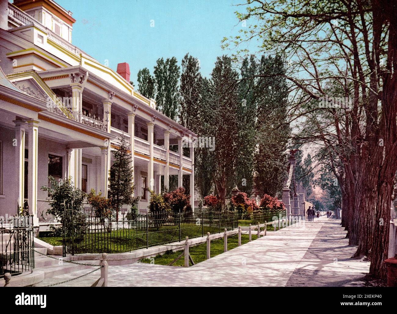 Das Bienenstock-Haus, Salt Lake City, Vereinigte Staaten, 1890, Historische, Digital restaurierte Reproduktion nach einem Original aus dem 19. Jahrhundert / The Bee Hive House, Salt Lake City, United States, 1890, Historic, digital restaurierte Reproduktion eines Originals aus dem 19. Jahrhundert Stockfoto