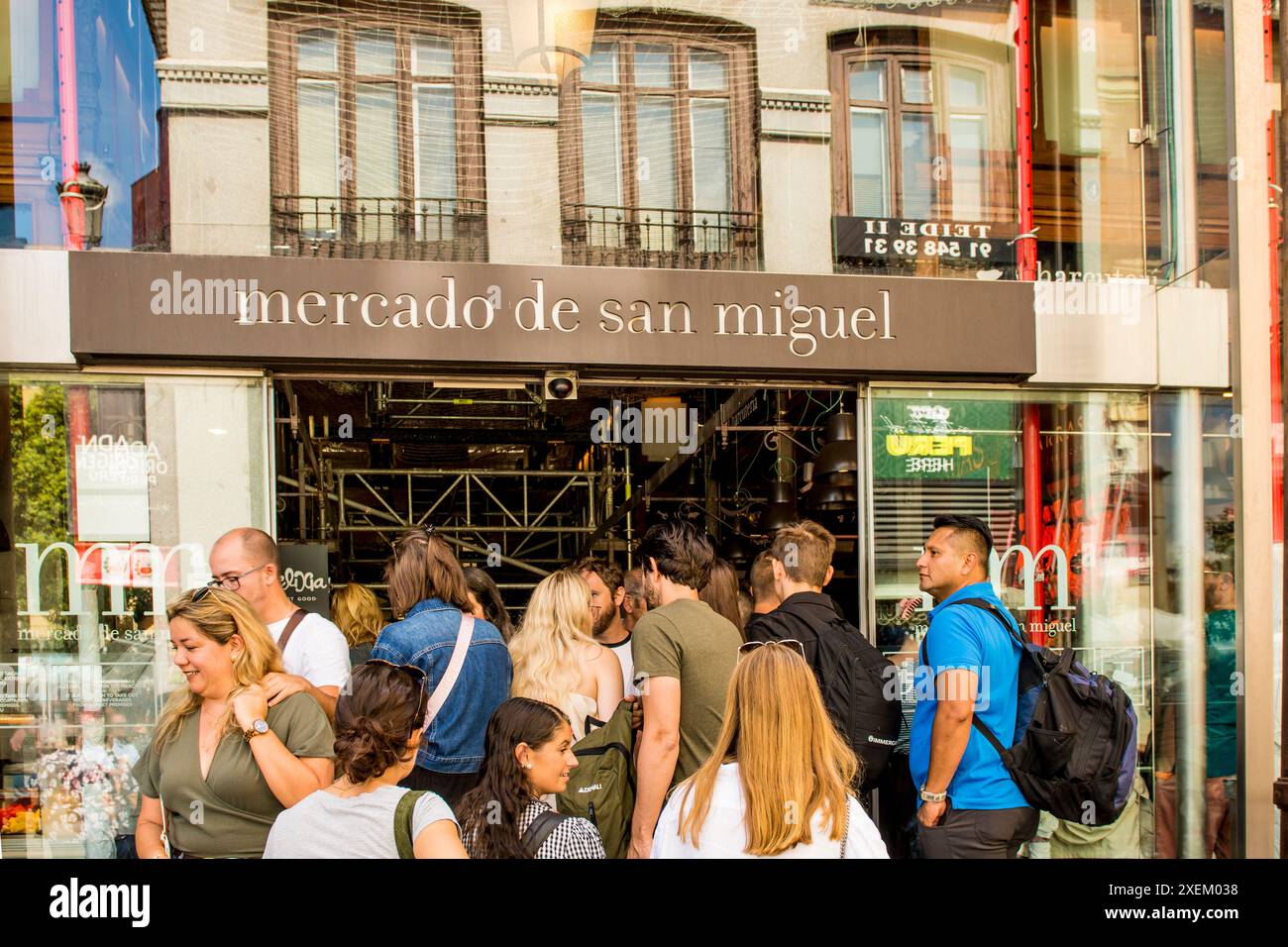 Mercado de San Miguel Market, Madrid, Spanien. Stockfoto