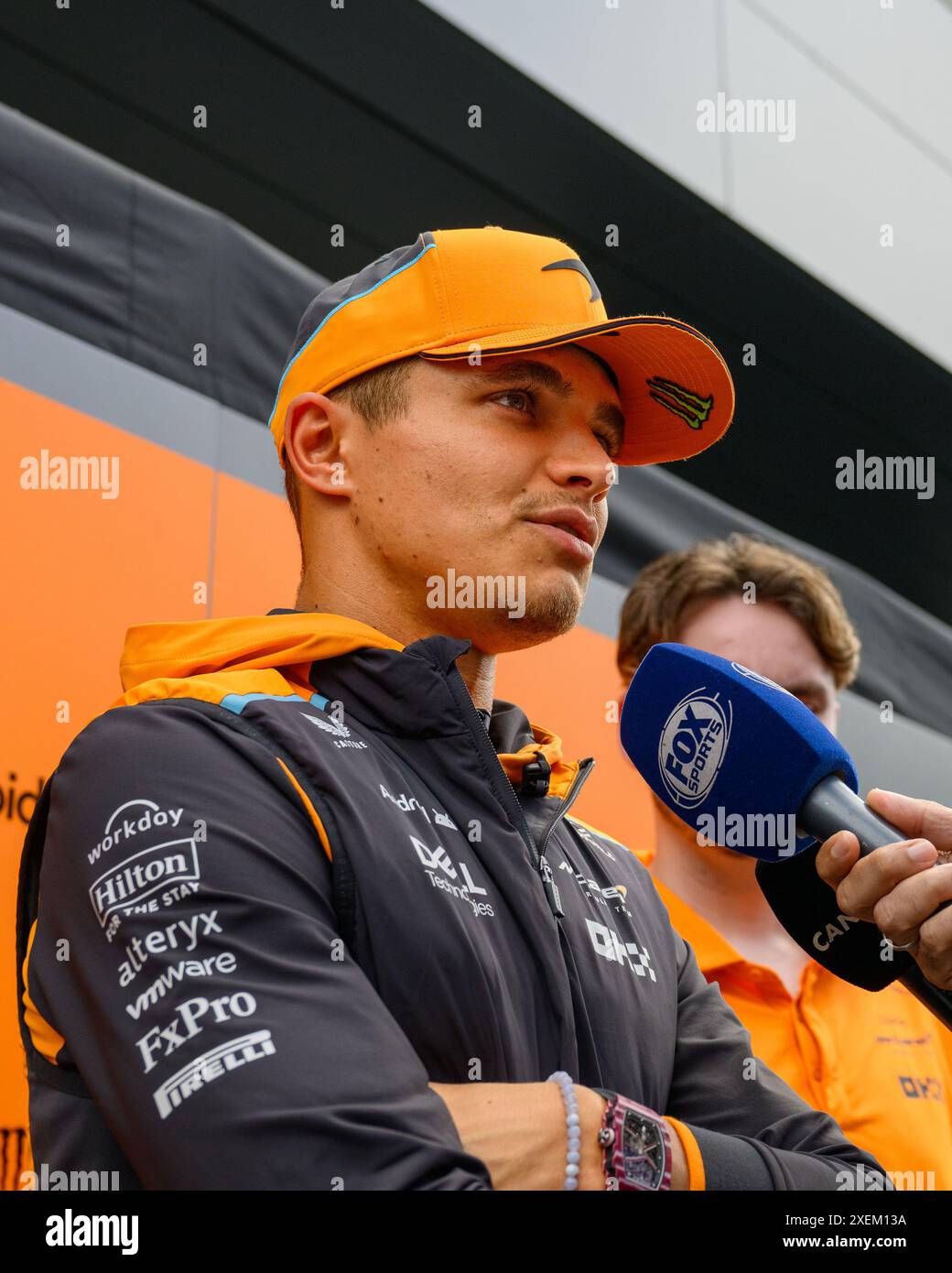 Spielberg, Österreich. Juni 2024. Spielberg Circuit #4 Lando Norris gbr) McLaren F1 Team McLaren gbr) MCL38 Mercedes, während des Formel 1 Grand Prix von Österreich 2024, der 11. Runde der Formel 1 Weltmeisterschaft 2024 am 28-30. Juni 2024 auf dem Red Bull Ring in Spielberg, Österreich. (Ian Bundey/SPP) Credit: SPP Sport Press Photo. /Alamy Live News Stockfoto