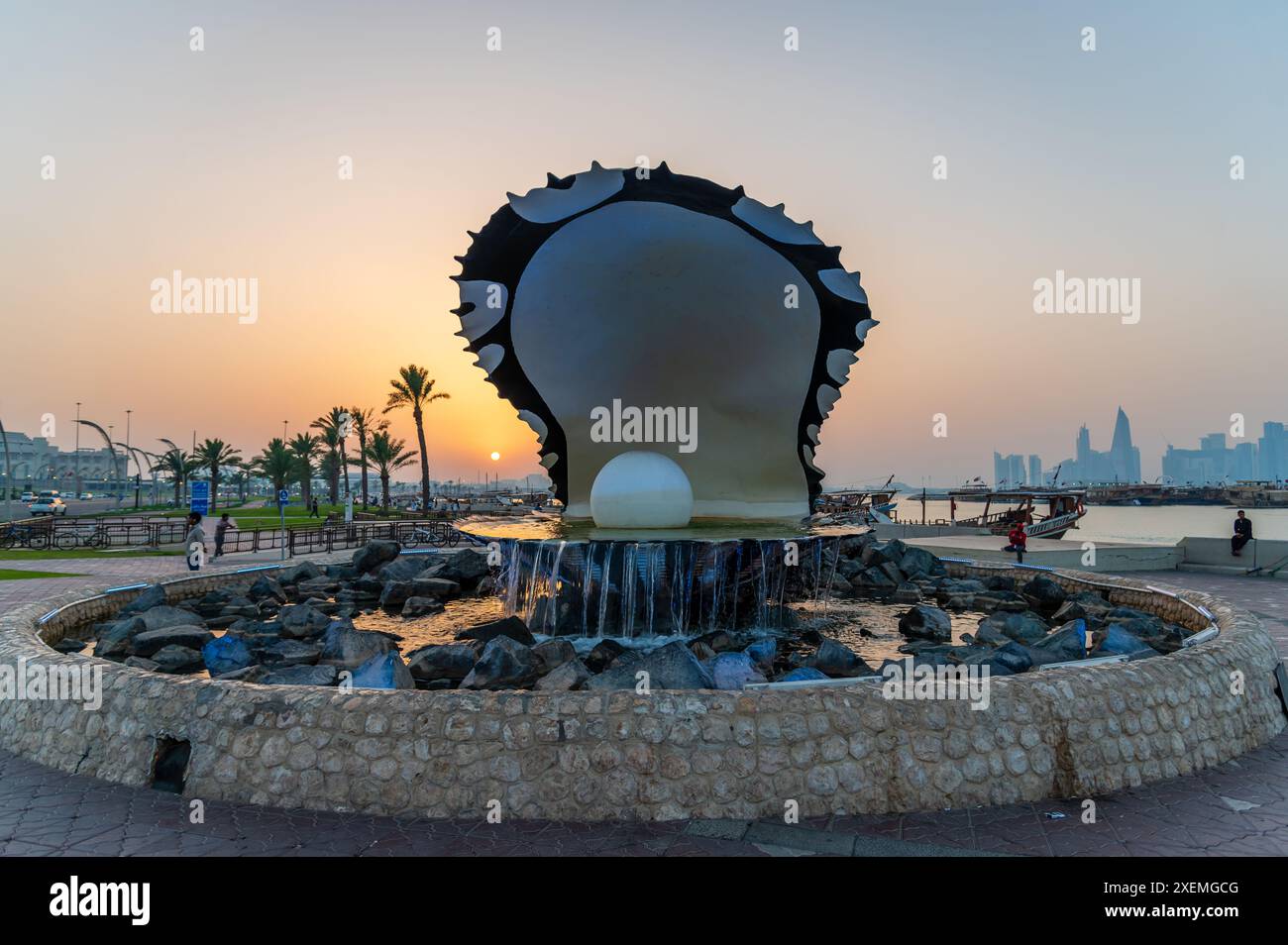 Das Perlendenkmal, Doha, Katar Stockfoto