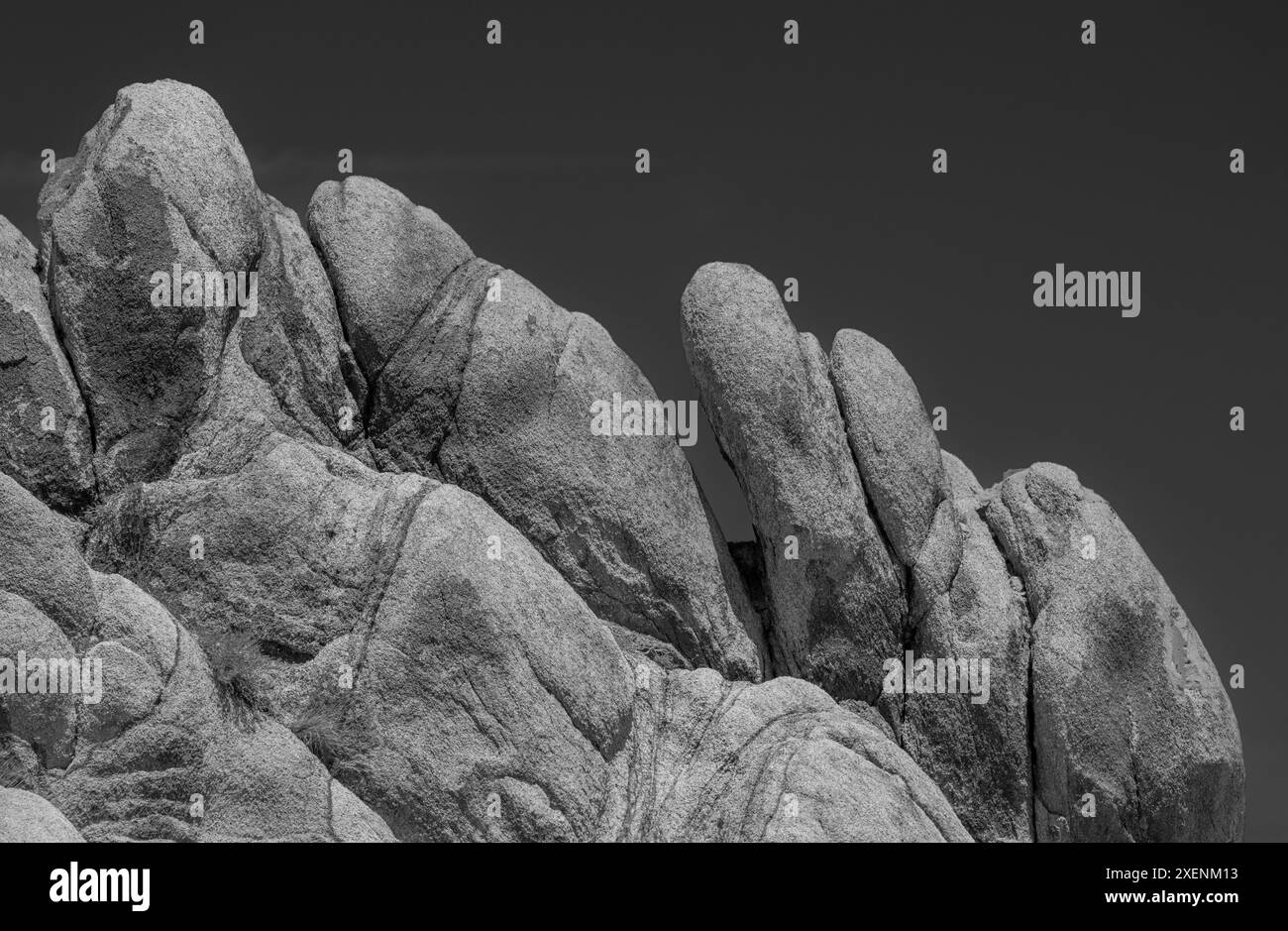 Dramatische Granitfelsen in Alabama Hills, Kalifornien. Stockfoto