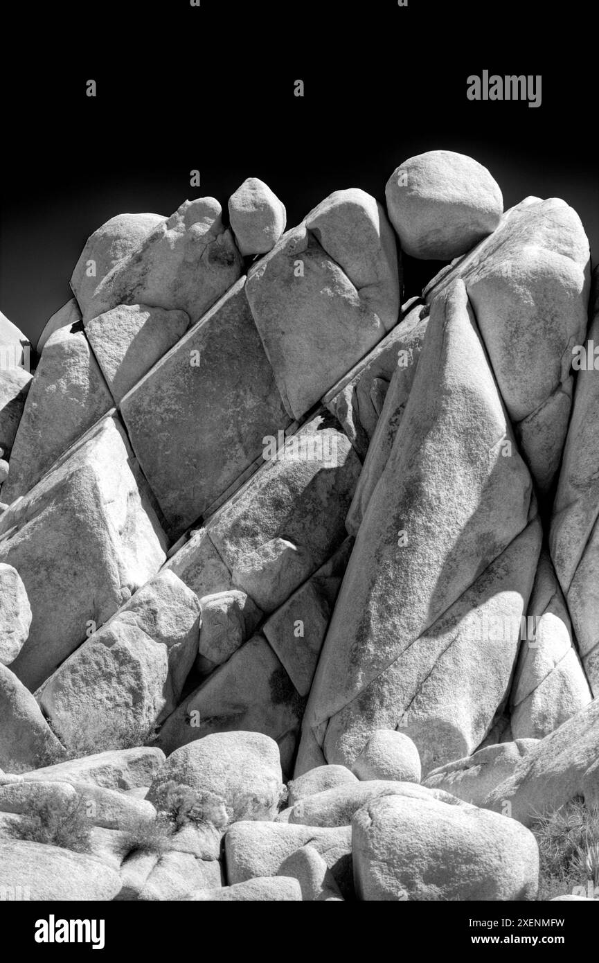 Kalifornien, Joshua Tree National Park. Granitgesteinsformationen Stockfoto