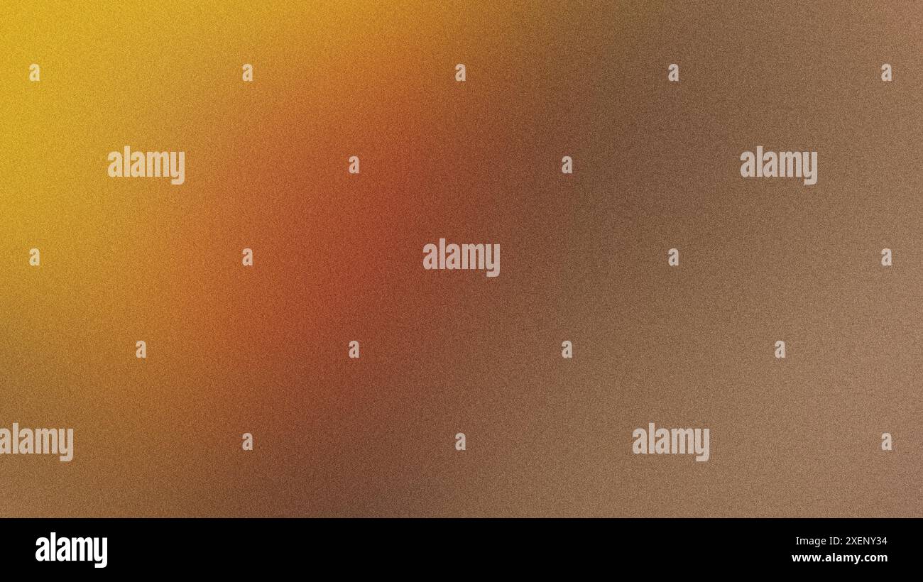 Hintergrund mit einer körnigen Textur, die von gelb zu braun übergeht Stockfoto