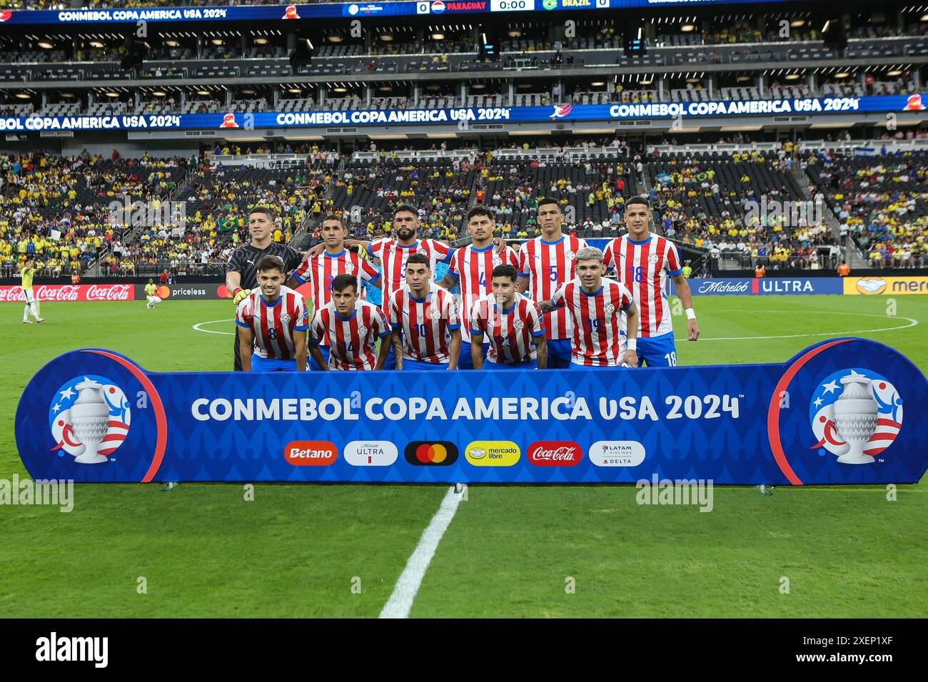Las Vegas, NV, USA. Juni 2024. Das Team Paraguay posiert für ein Foto