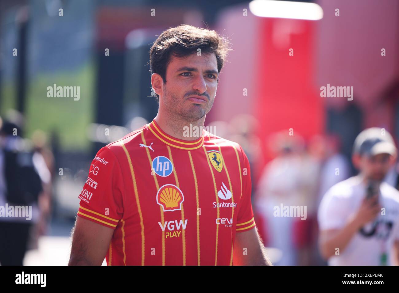 55 Carlos Sainz (Scuderia Ferrari HP, #55), AUT, Oesterreich, Formel 1 Weltmeisterschaft, Großer Preis Österreichs, 29.06.2024 Foto: Eibner-Pressefoto/Annika Graf Credit: Eibner-Pressefoto/Alamy Live News Stockfoto