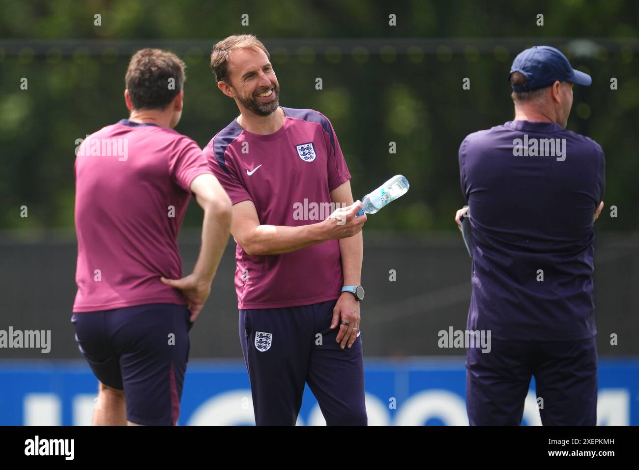 England Manager Gareth Southgate während eines Trainings im Spa & Golf Resort Weimarer Land in Blankenhain, Deutschland. Bilddatum: Samstag, 29. Juni 2024. Stockfoto