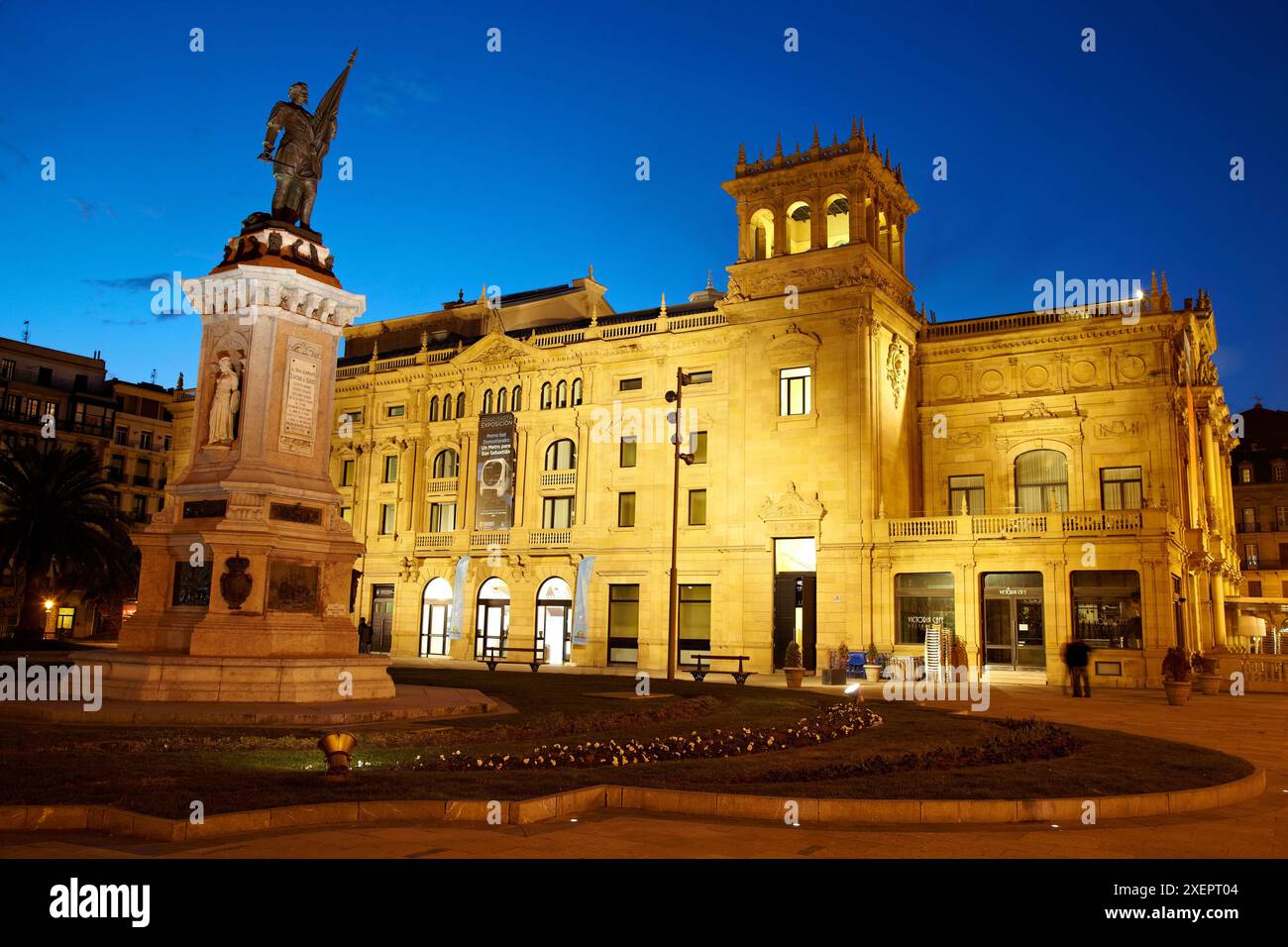 Teatro Victoria Eugenia Theater, Plaza Oquendo Quadrat, San Sebastian, Gipuzkoa, Baskisches Land, Spanien Stockfoto