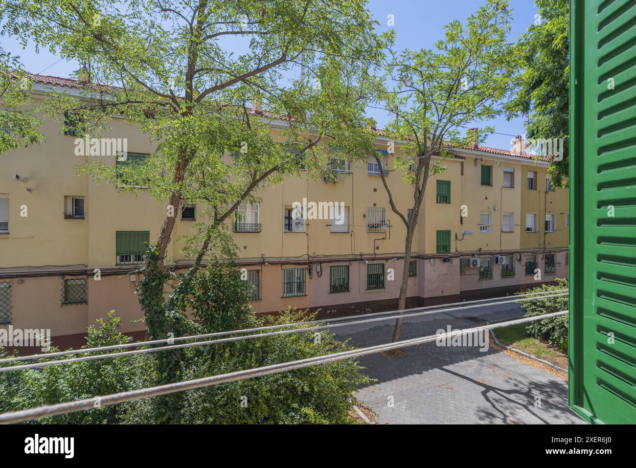 Die Fassade sollte für die Zuschauer attraktiv und ins Auge fallen Stockfoto