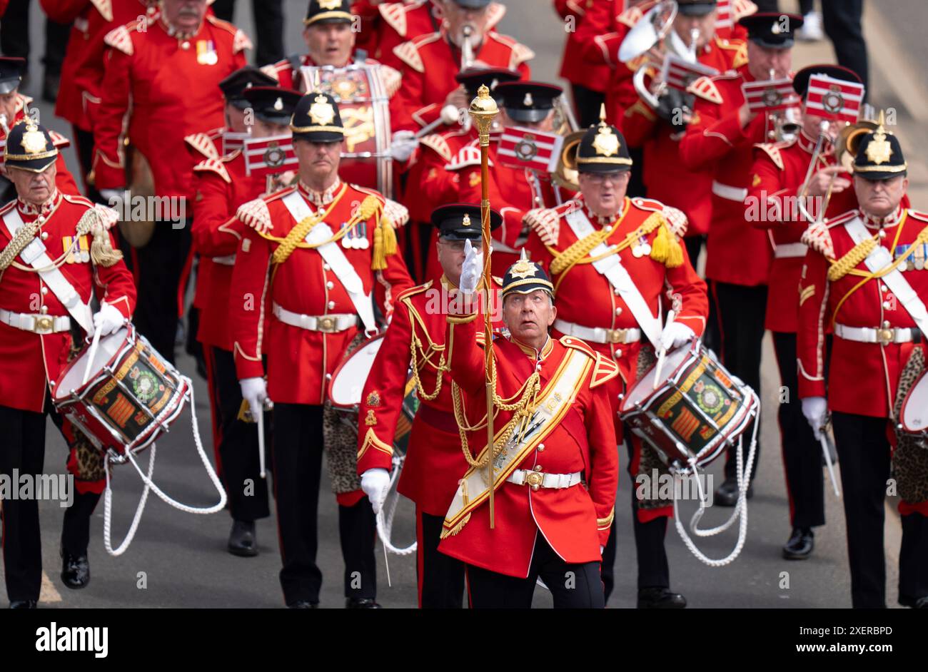 Die Yorkshire Volunteers Band W hrend Des Scarborough Armed Forces Day die-yorkshire-volunteers-band-w-hrend-des-scarborough-armed-forces-day