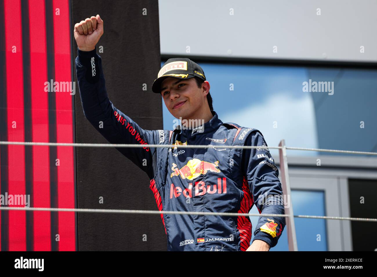 MARTI Pepe (Spa), Campos Racing, Dallara F2 2024, Porträt, während der 7. Runde der FIA Formel 2 Meisterschaft 2024 vom 28. Bis 30. Juni 2024 auf dem Red Bull Ring in Spielberg, Österreich Stockfoto