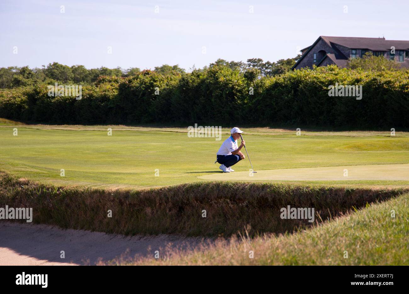 Newport, RI. Juni 2024. Zweite Runde bei den US Senior Open 2024 im Newport Country Club. @ Veronica Bruno / Alamy News Stockfoto