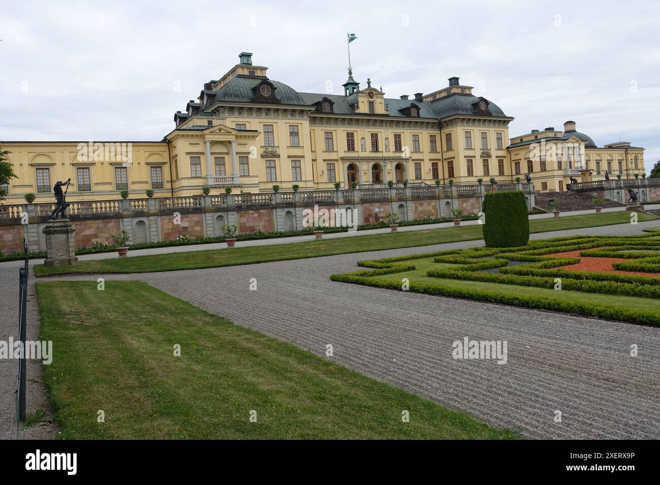 Drottningholm Palast einer der Königspaläste Schwedens, in der Nähe von Stockholm, der offiziellen Residenz des Königs Stockfoto