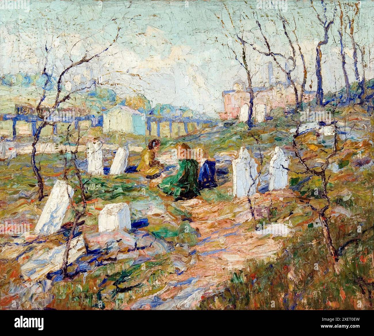 Friedhof. Ernest Lawson. c. 1912. Stockfoto