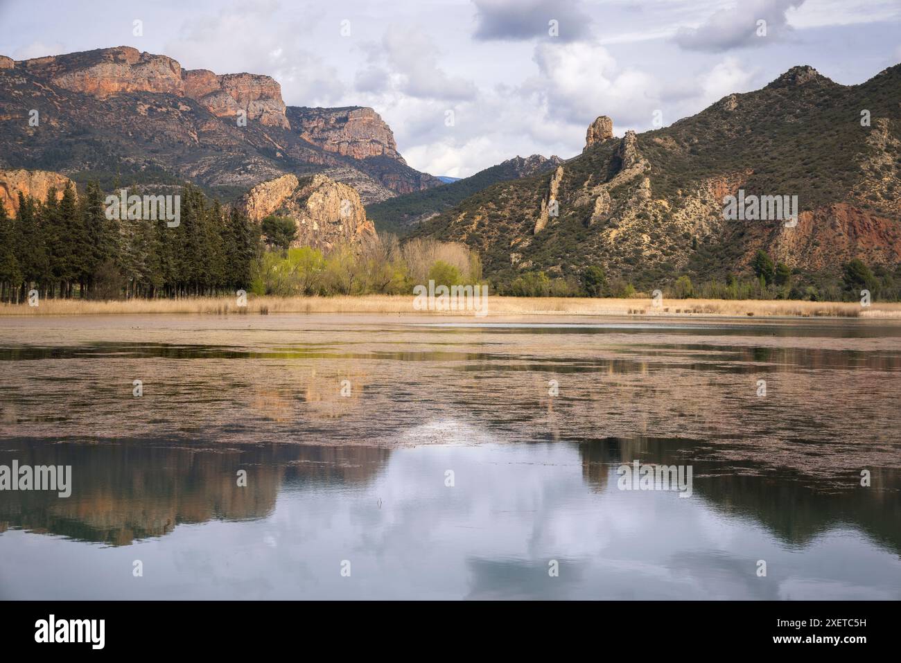 Stausee von Sant Llorenc de Montgai in Lleida, Katalonien Stockfoto