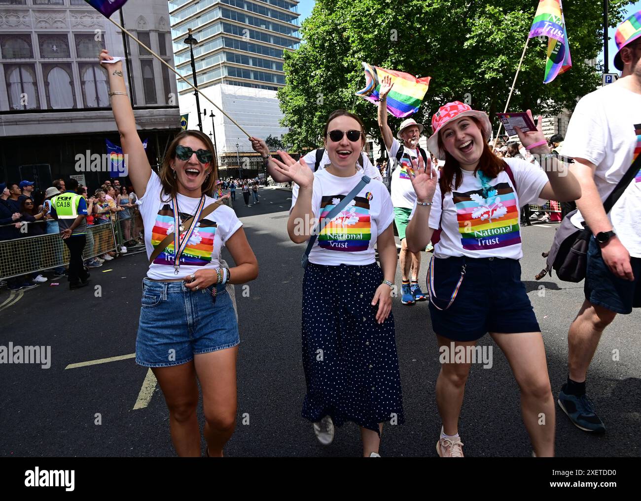 LONDON, GROSSBRITANNIEN. Juni 2024. Tausende nehmen an The Pride in London 2024 Teil. Quelle: Siehe Li/Picture Capital/Alamy Live News Stockfoto