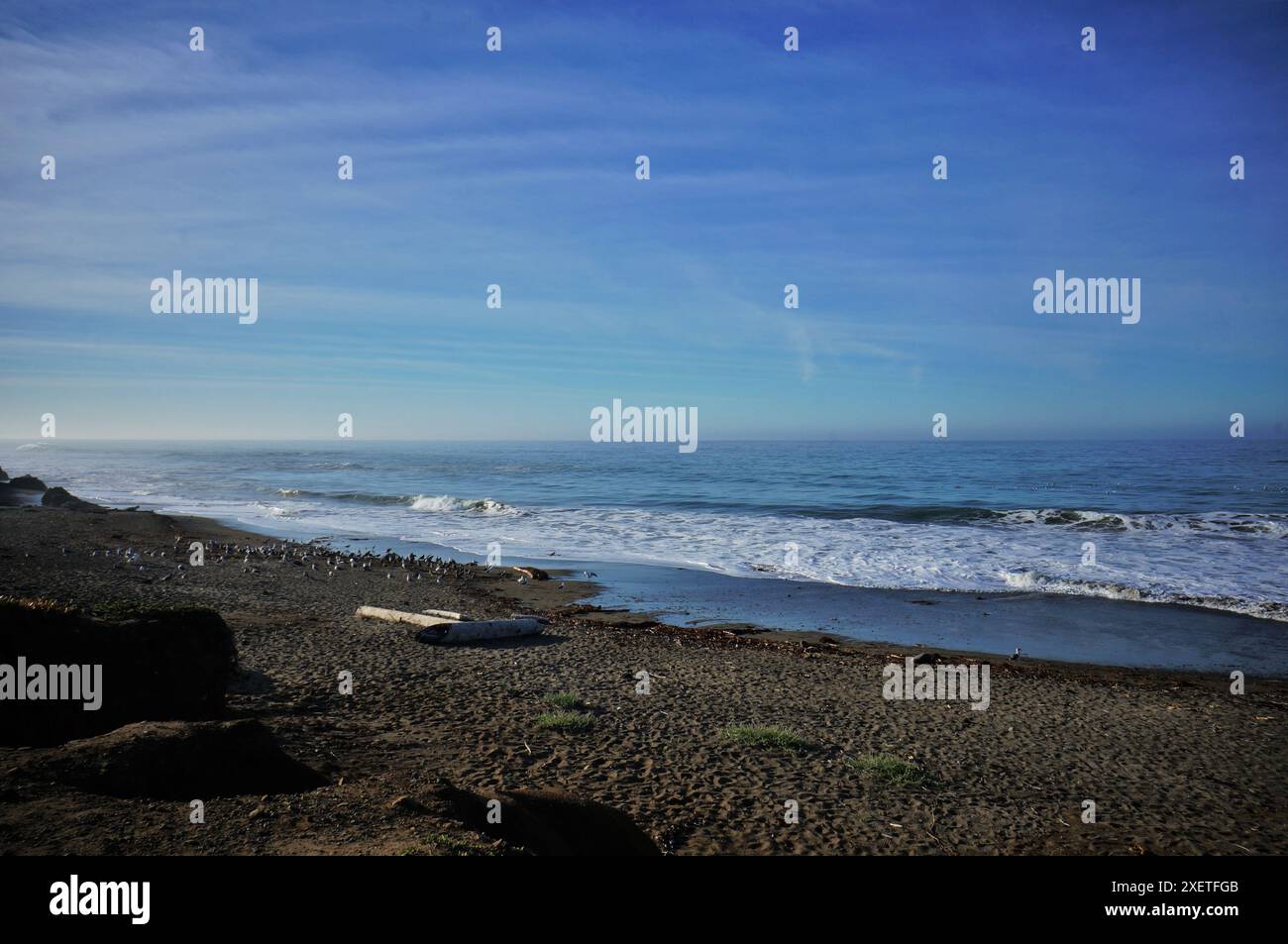 Strand in der Nähe von Santa Maria California Stockfoto