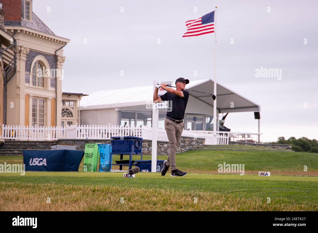 Newport, RI. Juni 2024. Richard Green während der dritten Runde bei den