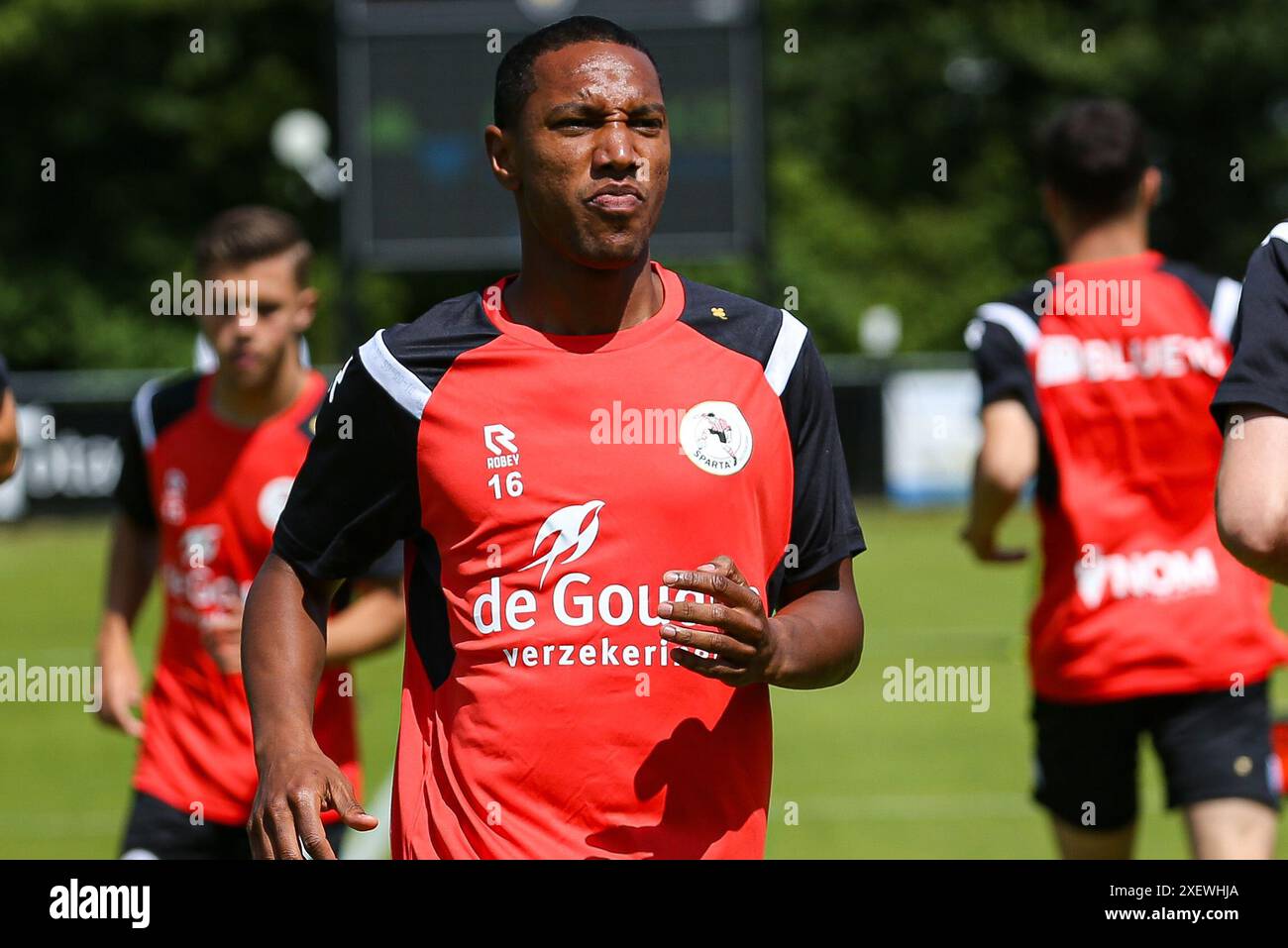 Schiedam, Niederlande. 30. Juni 2024. SCHIEDAM 29-6-24, Sportpark Thurlede, Saison 2024/2025, dutch eredivisie, Excelsior 20 - Sparta (freundlich), Sparta-Spieler Jonathan de Guzman Credit: Pro Shots/Alamy Live News Stockfoto