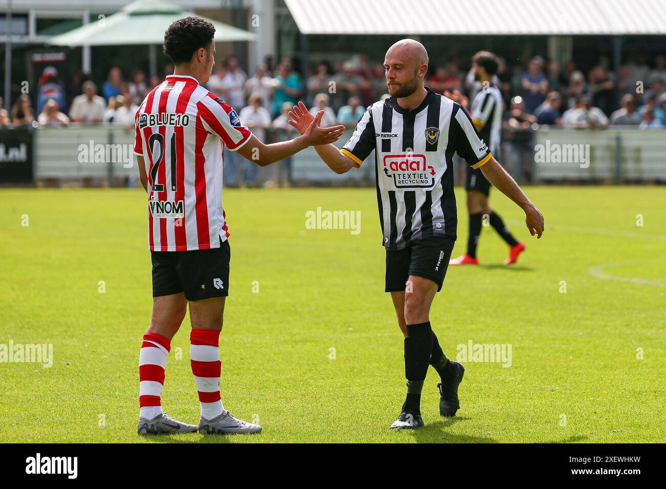 Schiedam, Niederlande. 30. Juni 2024. SCHIEDAM 29-6-24, Sportpark Thurlede, Saison 2024/2025, dutch eredivisie, Excelsior 20 - Sparta (freundlich), Bob van der Waal neemt afscheid Credit: Pro Shots/Alamy Live News Stockfoto