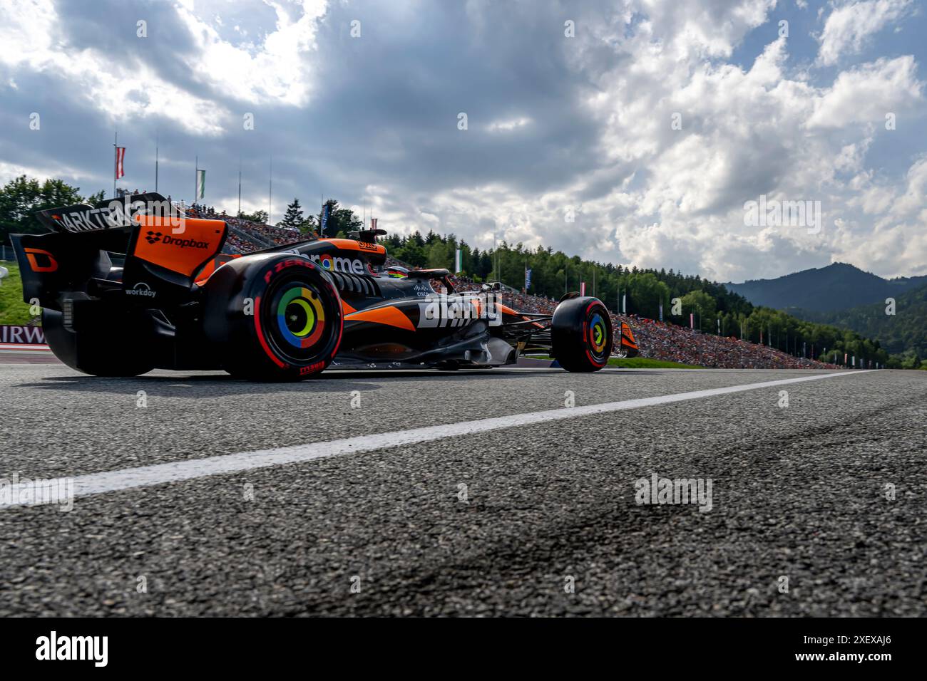 Spielberg, Österreich, 29. Juni, Oscar Piastri, aus Australien, tritt für McLaren F1 an. Sprint Race, 11. Runde der Formel-1-Meisterschaft 2024. Quelle: Michael Potts/Alamy Live News Stockfoto