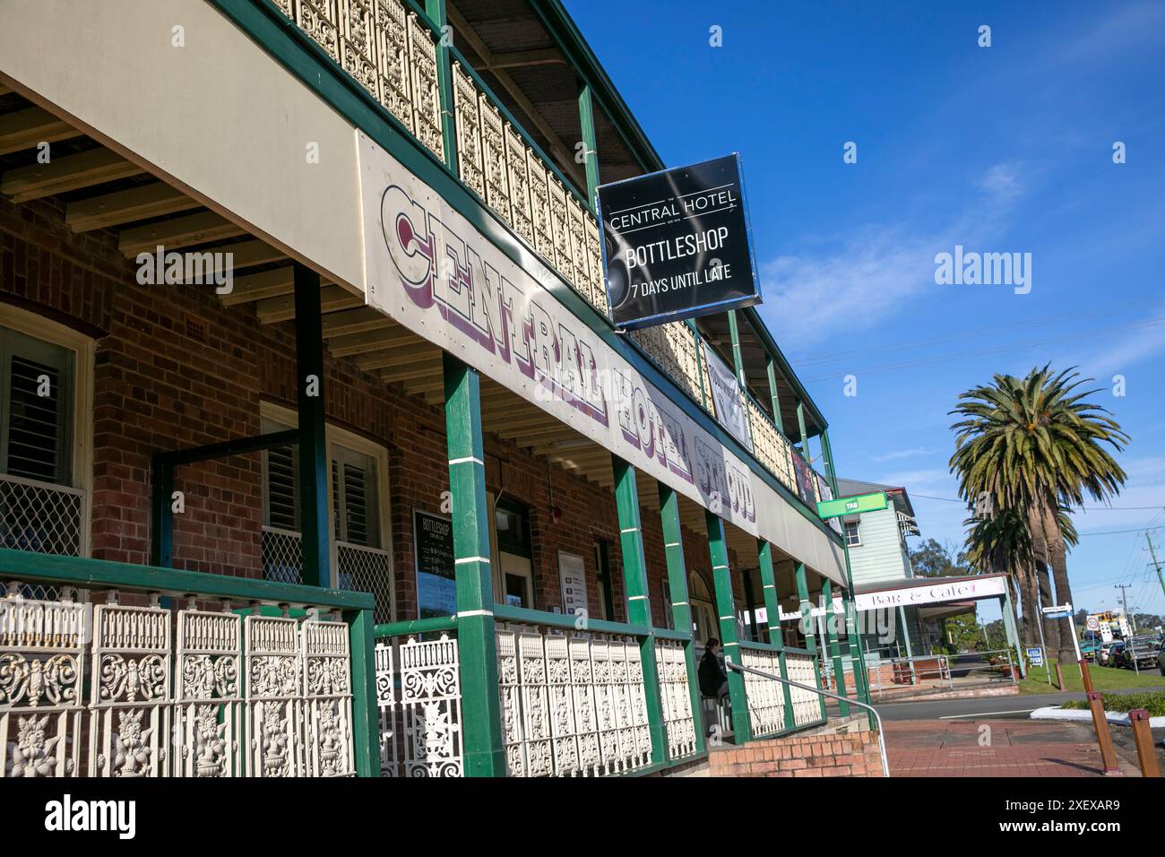 Stround Central Hotel in diesem historischen Landdorf im regionalen New South Wales, Australien, 2024 Stockfoto