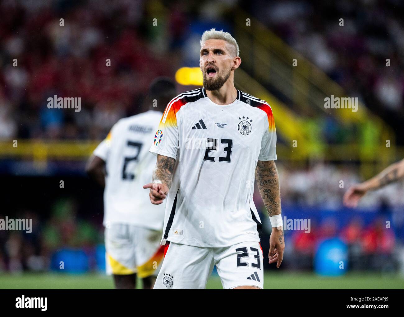 Dortmund, Signal Iduna Park, 29.06.2024: Robert Andrich aus deutschland reagiert während des Spiels UEFA-Europameisterschaft 2024 Deutschland gegen Dänemark. Quelle: Mika Volkmann/Alamy Live News Stockfoto