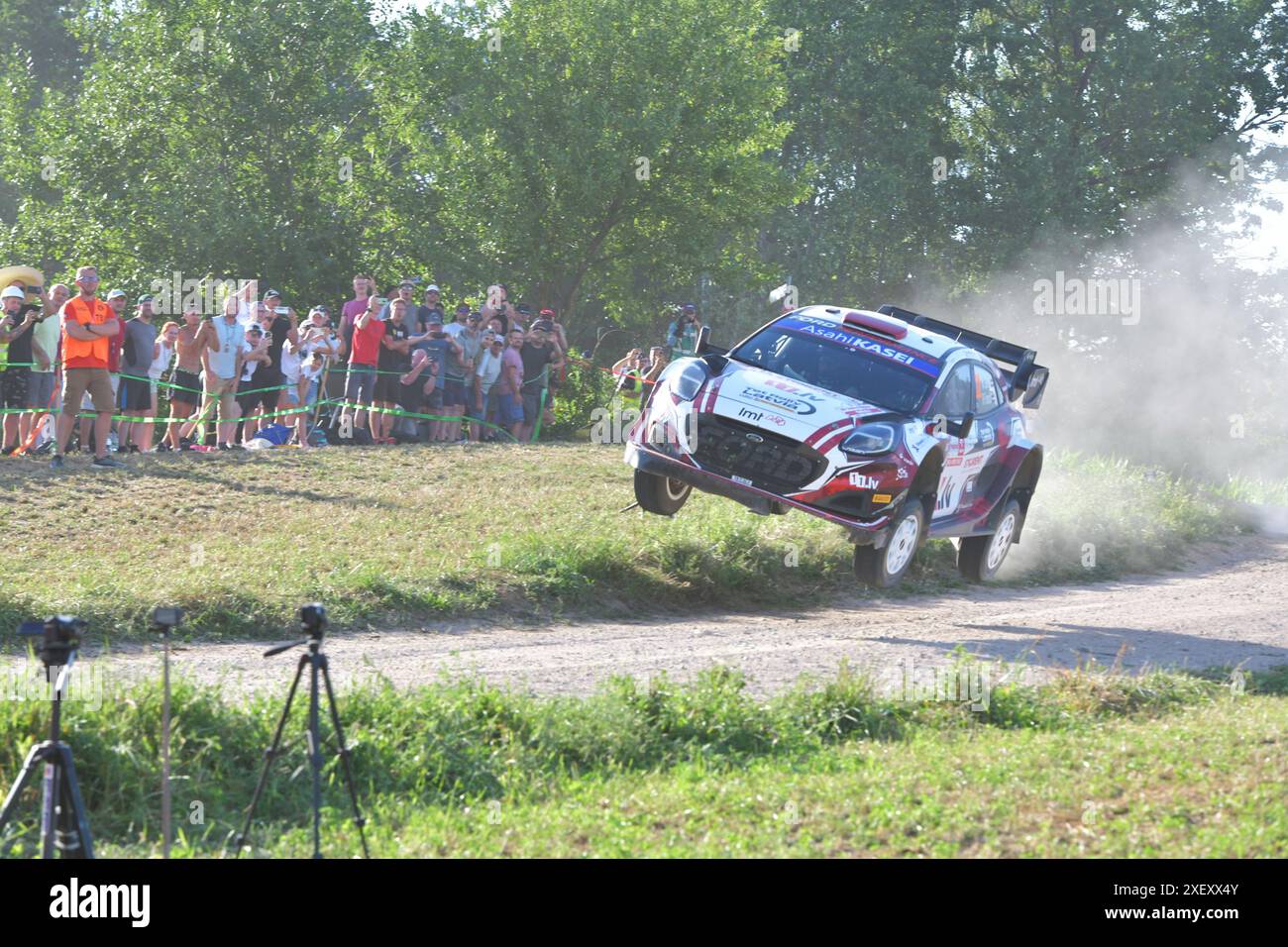 Motorsport, FIA WRC, 80. Rallye Polen, Rallye-Weltmeisterschaft, Polen, SS15, WP15, Czarne2, 29.06.2024 Foto: Eibner-Pressefoto/Jürgen Augst Stockfoto