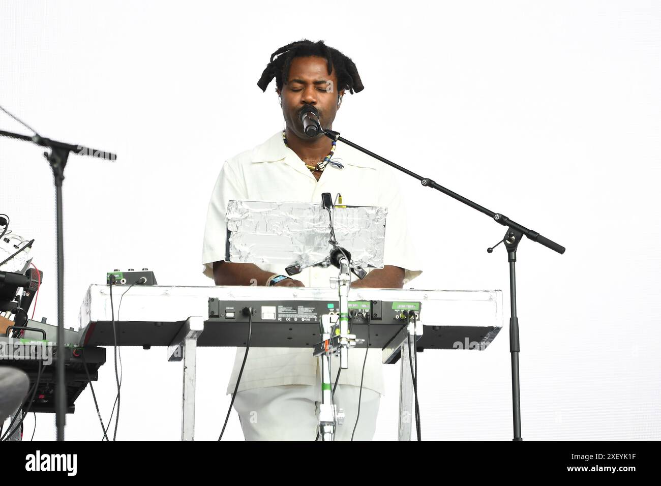 LONDON, ENGLAND - 29. JUNI: Sampha tritt am 29. Juni 2024 im British Summer time Hyde Park auf. CAP/MAR ©MAR/Capital Pictures Credit: Capital Pictures/Alamy Live News Stockfoto