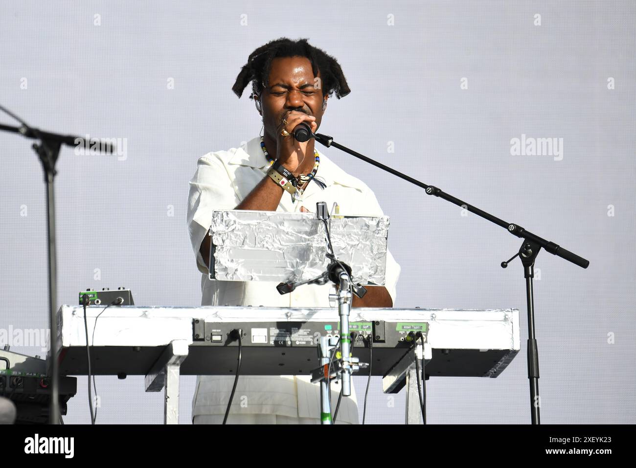 LONDON, ENGLAND - 29. JUNI: Sampha tritt am 29. Juni 2024 im British Summer time Hyde Park auf. CAP/MAR ©MAR/Capital Pictures Credit: Capital Pictures/Alamy Live News Stockfoto