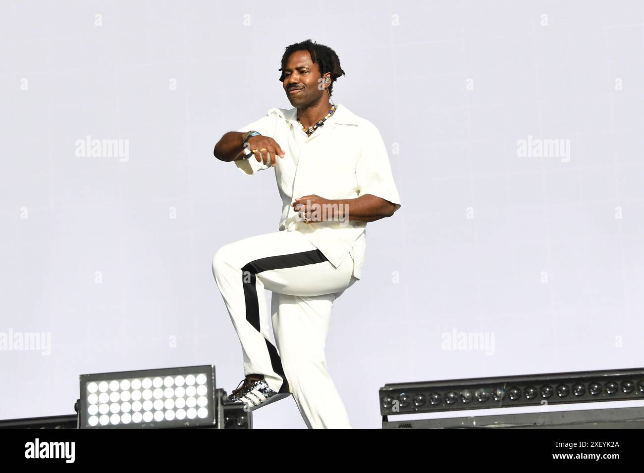 LONDON, ENGLAND - 29. JUNI: Sampha tritt am 29. Juni 2024 im British Summer time Hyde Park auf. CAP/MAR ©MAR/Capital Pictures Credit: Capital Pictures/Alamy Live News Stockfoto