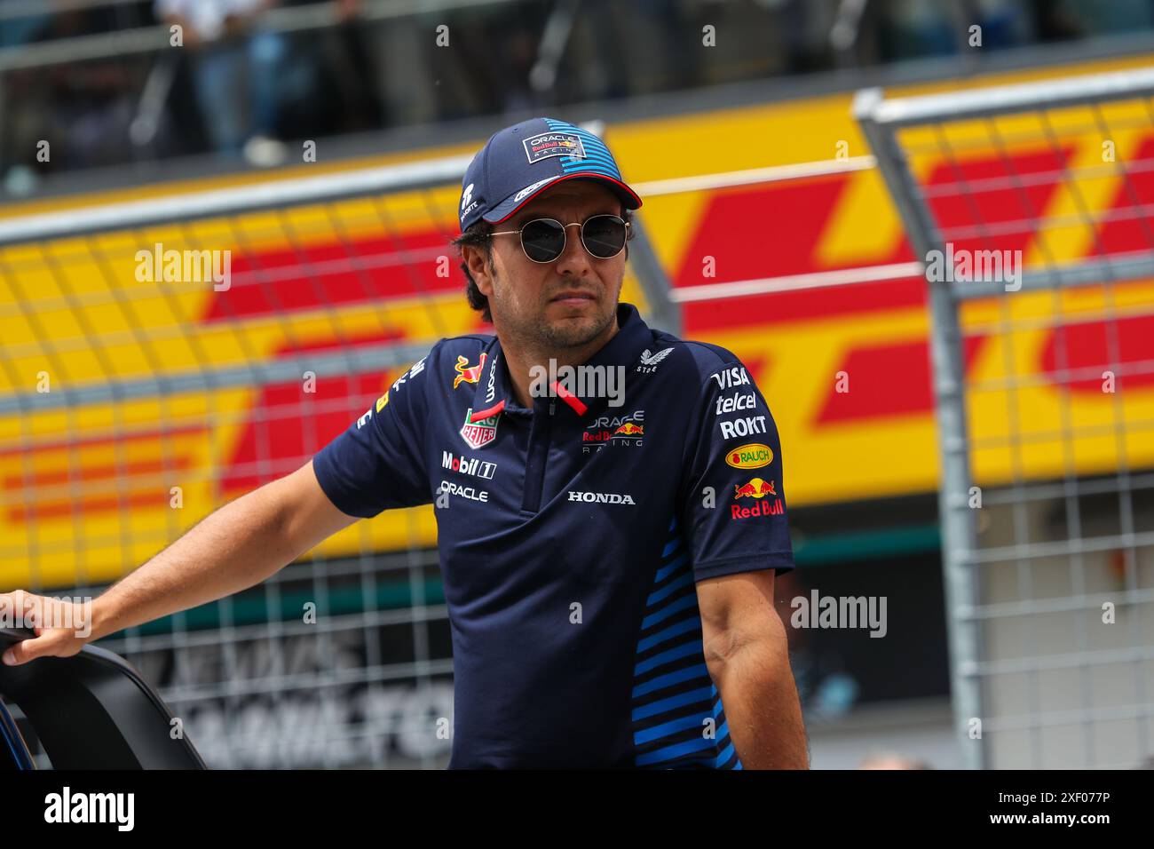 Sergio Perez (MEX) - Oracle Red Bull Racing - Red Bull RB20 - Honda RBPT während des Renntages des Formel 1 Qatar Airways Grand Prix 2024 von Österreich, RedBull Ring, Spielberg, Österreich 30. Juni 2024 (Foto: Alessio de Marco/SIPA USA) Stockfoto