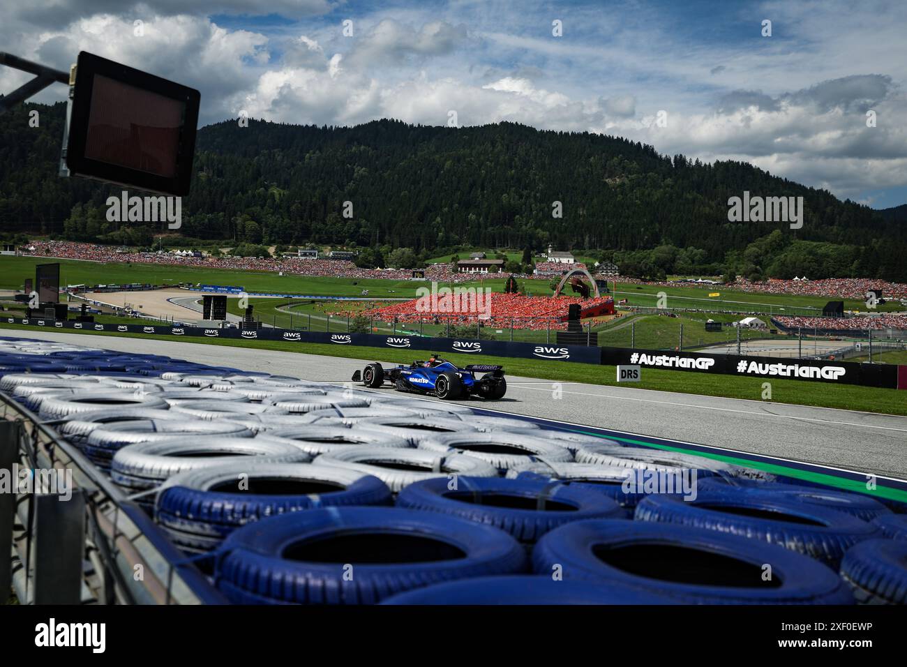 Spielberg, Österreich, 30.06.2024, 23 ALBON Alexander (tha), Williams Racing FW45, Action während des Formel 1 Qatar Airways Austrian Grand Prix 2024, 11. Runde der Formel-1-Weltmeisterschaft 2024 vom 28. Bis 30. Juni 2024 auf dem Red Bull Ring in Spielberg, Österreich Stockfoto