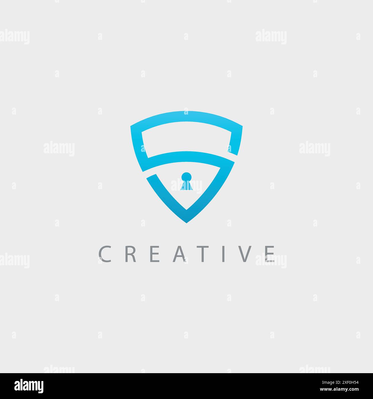 Einfache Cyber Security S Letter Initial Lock Logo Vektor Illustration. Stock Vektor