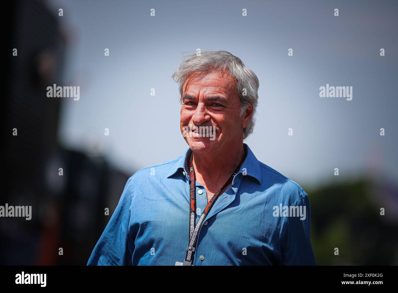 Carlos Sainz Sr, ehemaliger Rallye-Weltmeister mit Toyota und Vater von Carlos Sainz JR, während des österreichischen GP, Spielberg 27-30. Juni 2024, Formel-1-Weltmeisterschaft 2024. Stockfoto