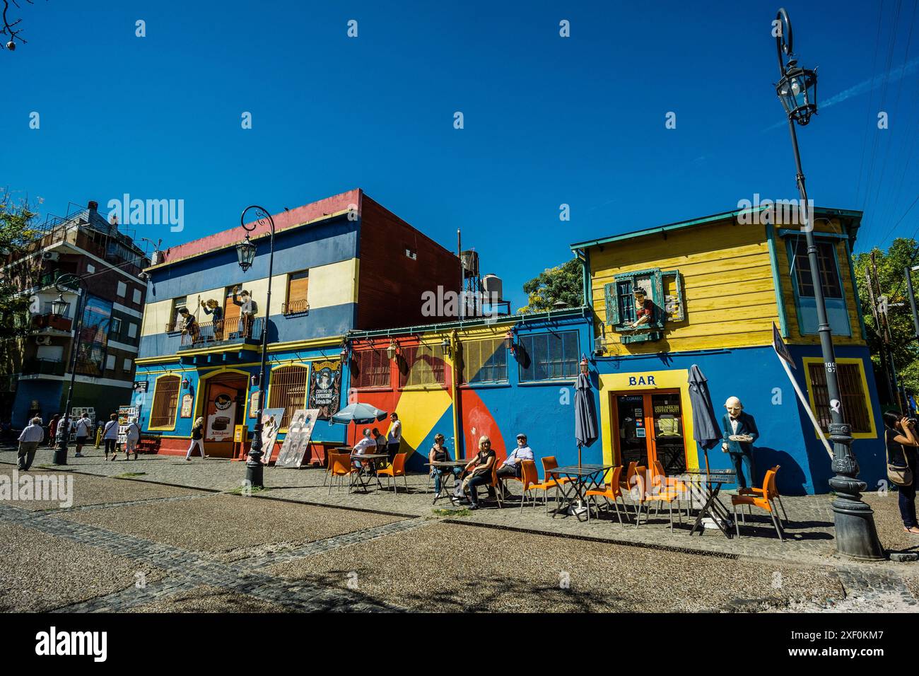 La Boca Viertel, Buenos Aires, Republik Argentinien, Südamerika. Stockfoto