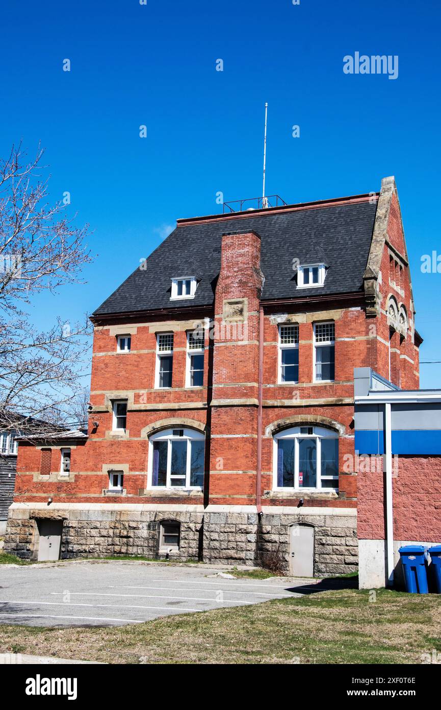 Rathaus auf dem Milltown Blvd in der Innenstadt von St. Stephen, New Brunswick, Kanada Stockfoto