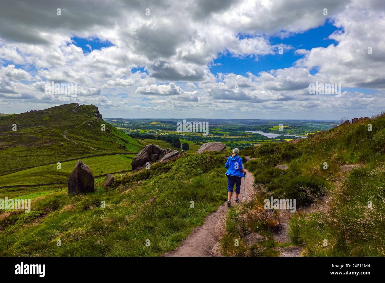 Staffordshire liegt im Südwesten des Peak District in der Nähe von Leek Stockfoto