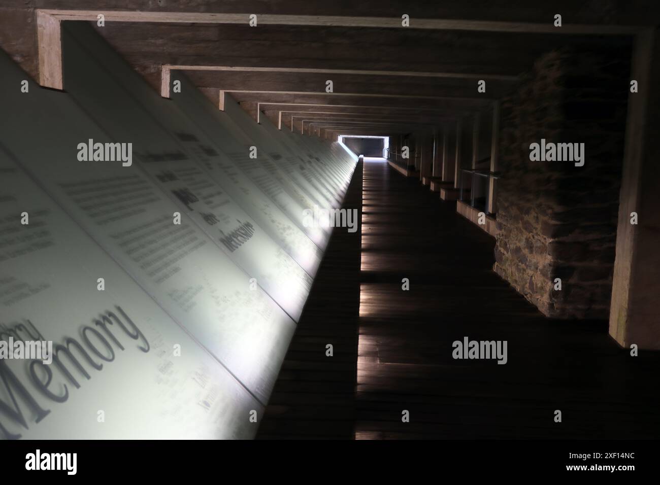 Gedenkstätte für die Abschaffung der Sklaverei im Quai de la Fosse in Nantes, Frankreich Stockfoto