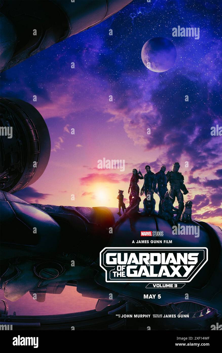 Guardians of the Galaxy Vol. 3 (2023) von James Gunn mit Chris Pratt, Chukwudi Iwuji und Bradley Cooper. Peter Quill ist immer noch vom Verlust Gamoras betroffen und sammelt sein Team, um das Universum und eine ihrer eigenen zu verteidigen – eine Mission, die das Ende der Wächter bedeuten könnte, wenn sie nicht erfolgreich sind. Poster FÜR US-Teaser ***NUR FÜR REDAKTIONELLE ZWECKE***. Quelle: BFA / Walt Disney Studios Stockfoto