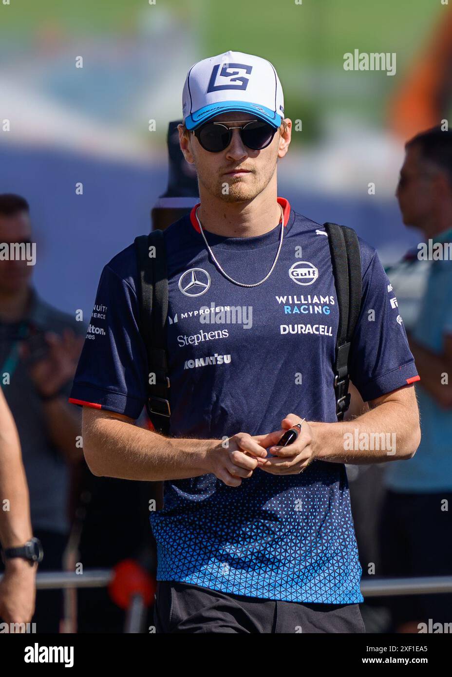 Spielberg, Österreich. Juni 2024. Spielberg Circuit #2 Logan Sargeant usa) Williams Racing gbr) Williams FW46 Mercedes, während des Formel 1 Grand Prix von Österreich 2024, der 11. Runde der Formel 1 Weltmeisterschaft 2024 am 28-30. Juni 2024 auf dem Red Bull Ring in Spielberg, Österreich. (Ian Bundey/SPP) Credit: SPP Sport Press Photo. /Alamy Live News Stockfoto