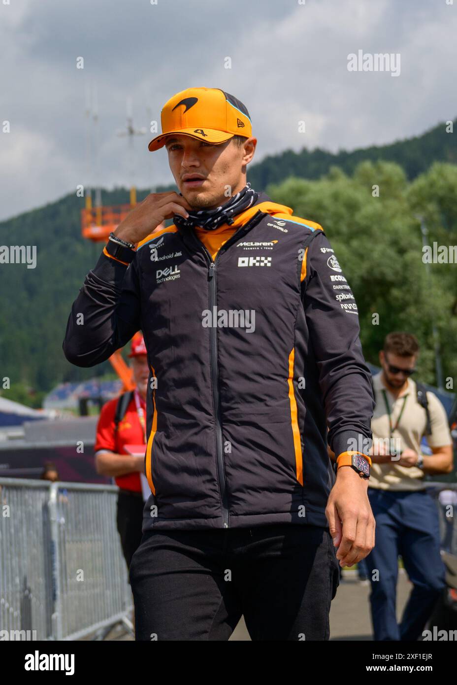 Spielberg, Österreich. Juni 2024. Spielberg Circuit #4 Lando Norris gbr) McLaren F1 Team McLaren gbr) MCL38 Mercedes, während des Formel 1 Grand Prix von Österreich 2024, der 11. Runde der Formel 1 Weltmeisterschaft 2024 am 28-30. Juni 2024 auf dem Red Bull Ring in Spielberg, Österreich. (Ian Bundey/SPP) Credit: SPP Sport Press Photo. /Alamy Live News Stockfoto