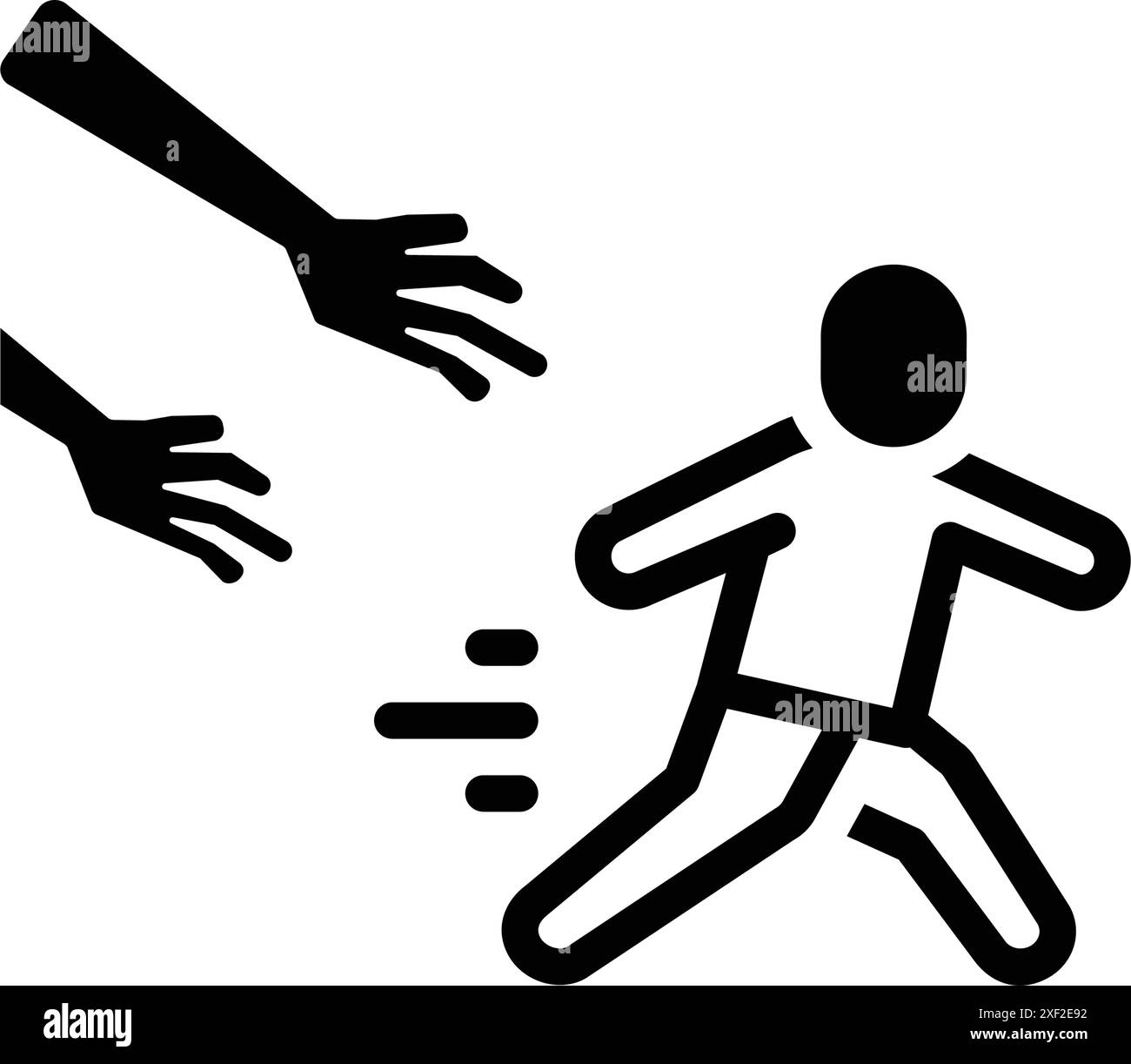 Symbol für „Lauf, Lauf“ Stock Vektor