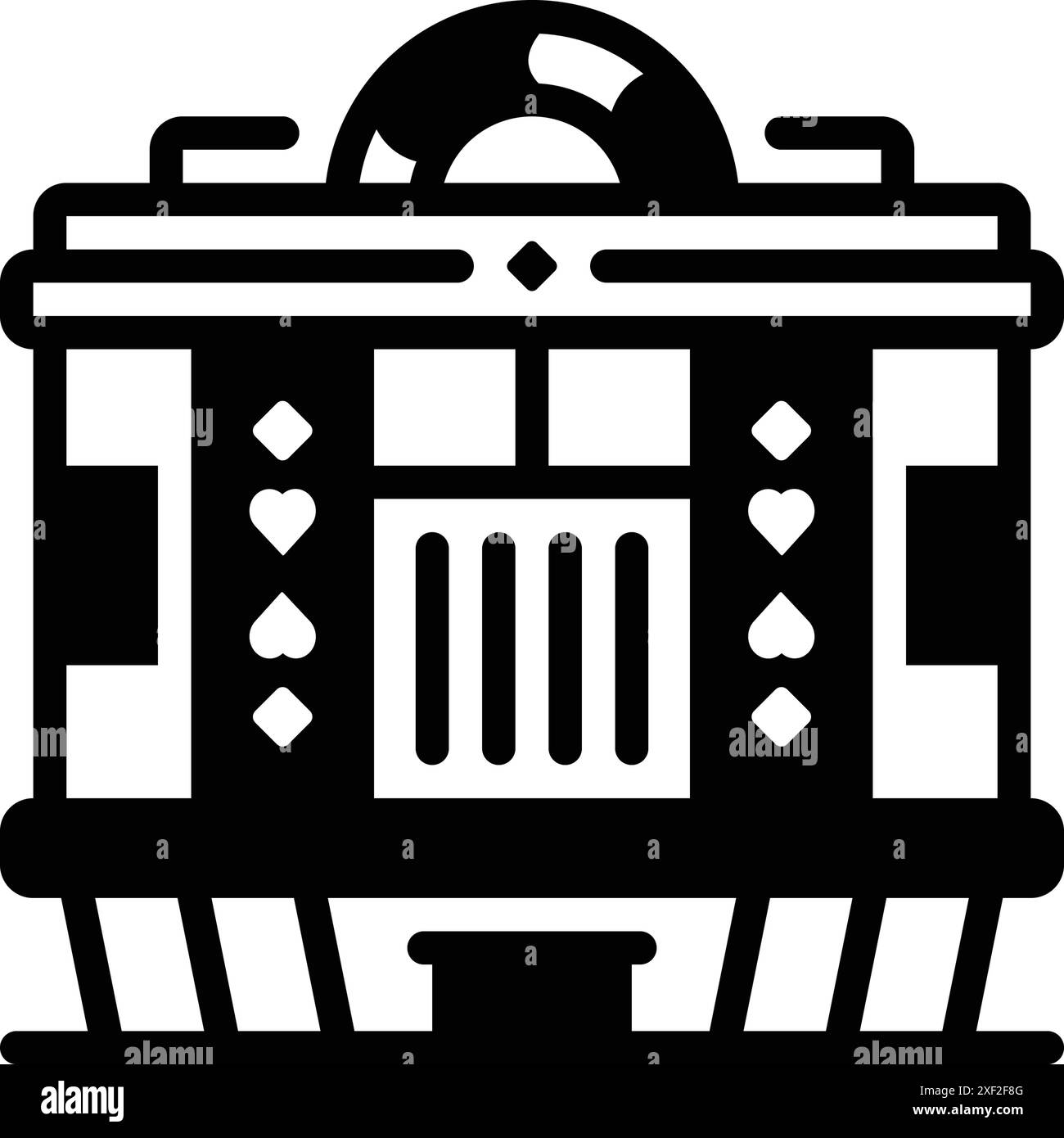 Symbol für Casino, Club Stock Vektor