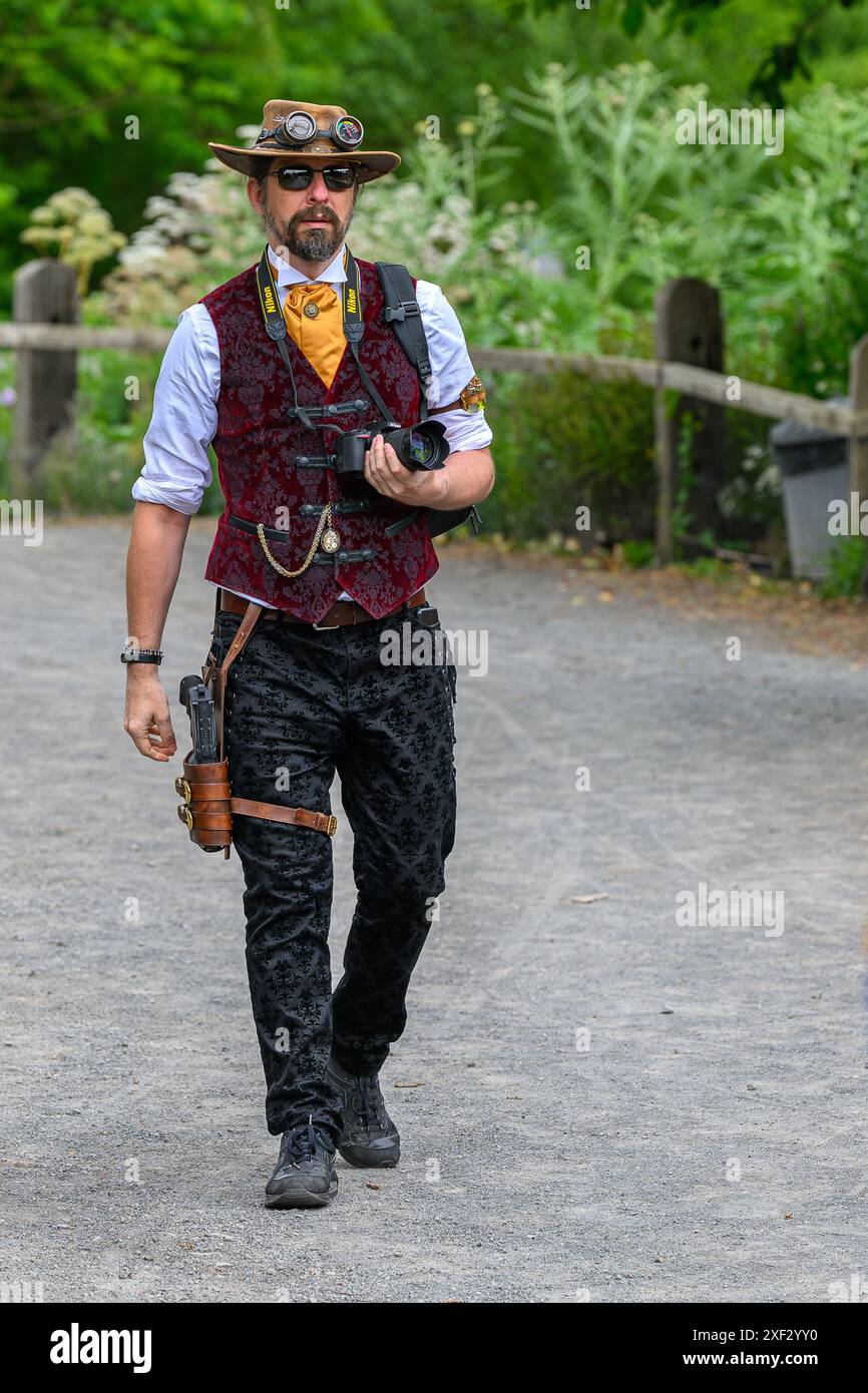 Steampunk in Blist Hill Victorian Town Stockfoto