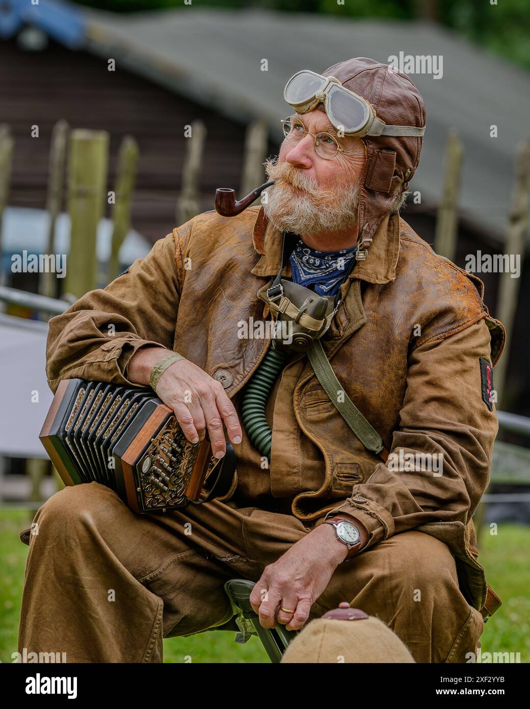 Steampunk in Blist Hill Victorian Town Stockfoto