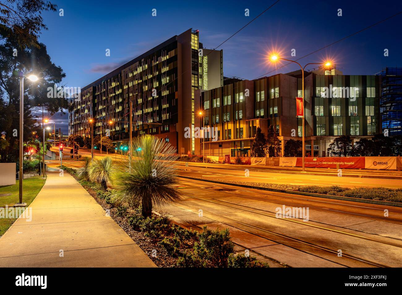 Gold Coast, Queensland, Australien - Gold Coast University Hospital Stockfoto