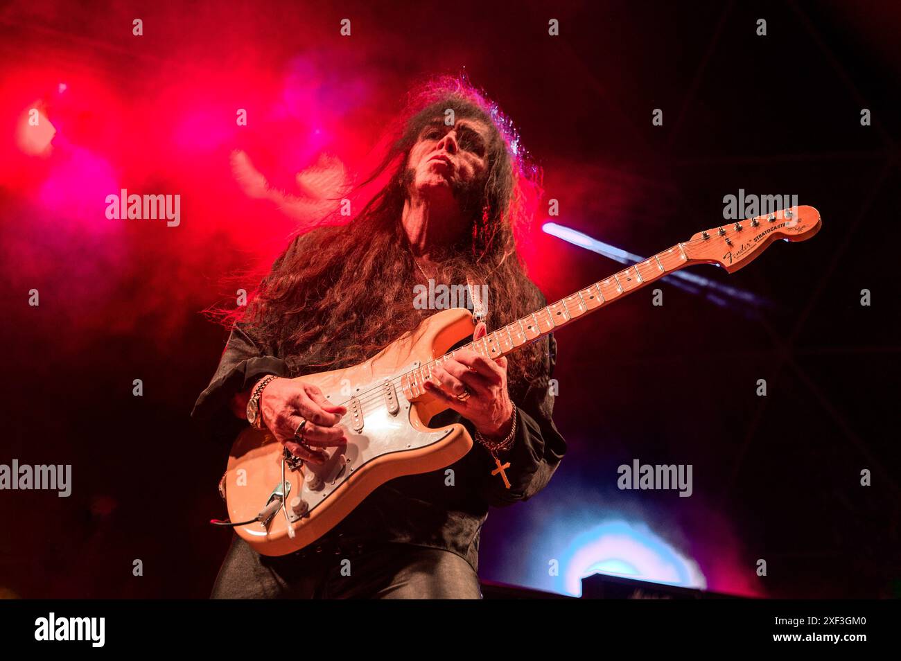 Yngwie Malmsteen während Yngwie Malmsteen â?? Tour zum 40. Jahrestag 2024, Musikkonzert in Rom, Italien, 27. Juni 2024 Stockfoto